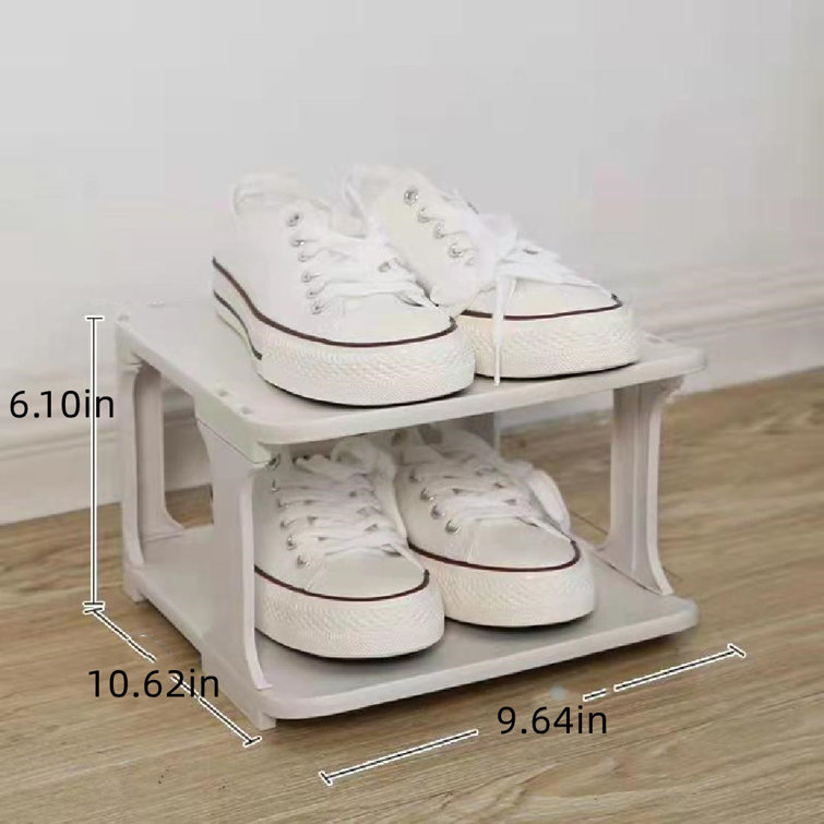 2 pair shoe discount rack